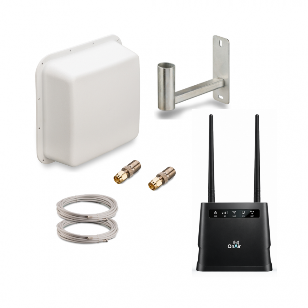 KRK-15MIMO-ON cat.12 Комплект 3G/4G интернет для дачи, загородного дома, офиса