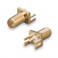 Разъем RP-SMA(female)- на плату толщиной 1,0 мм под пайку, удлиненный