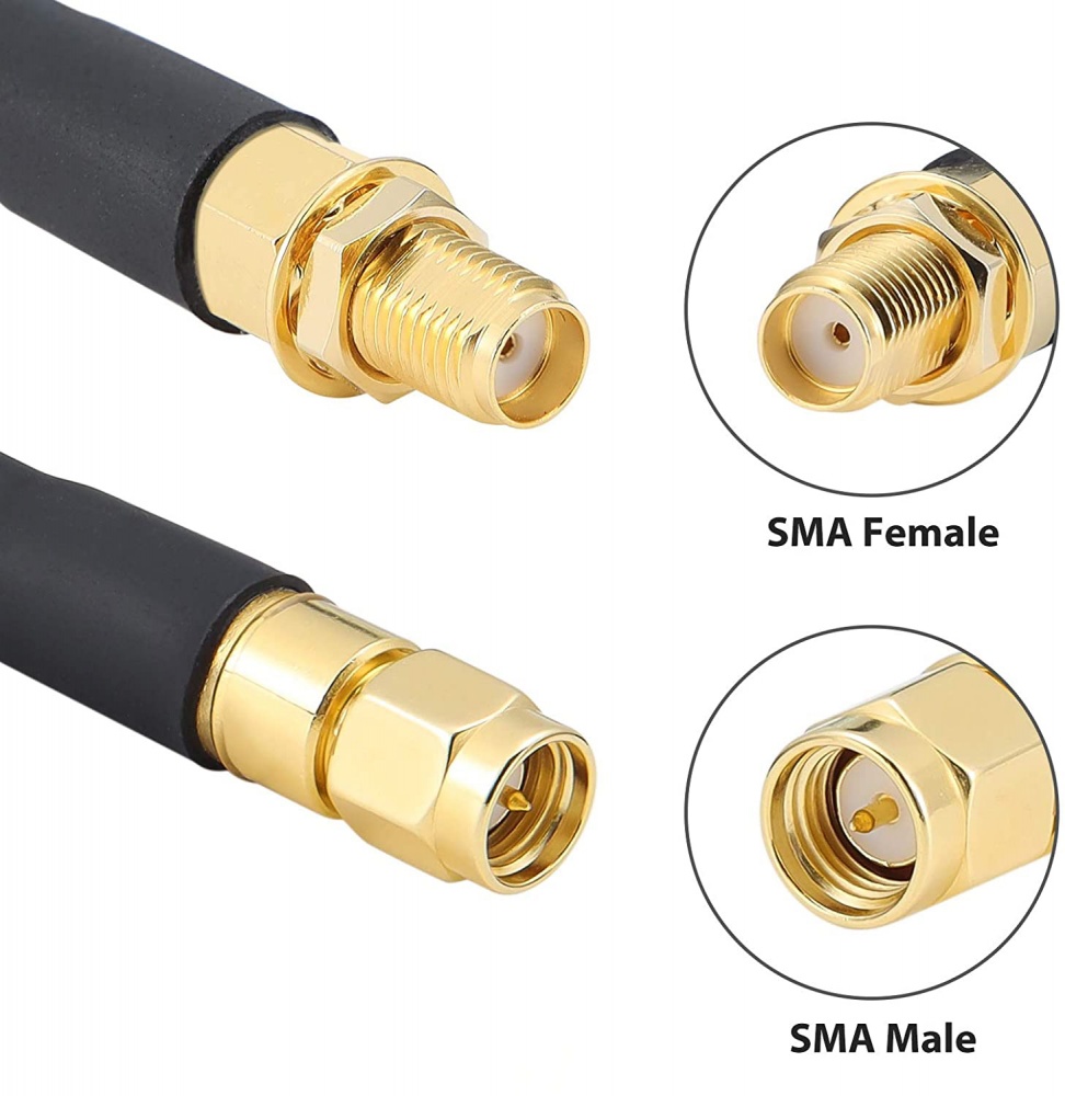 Кабельная сборка SMA(male)-SMA(female) 3 метра 5D-FB купить на сайте ...