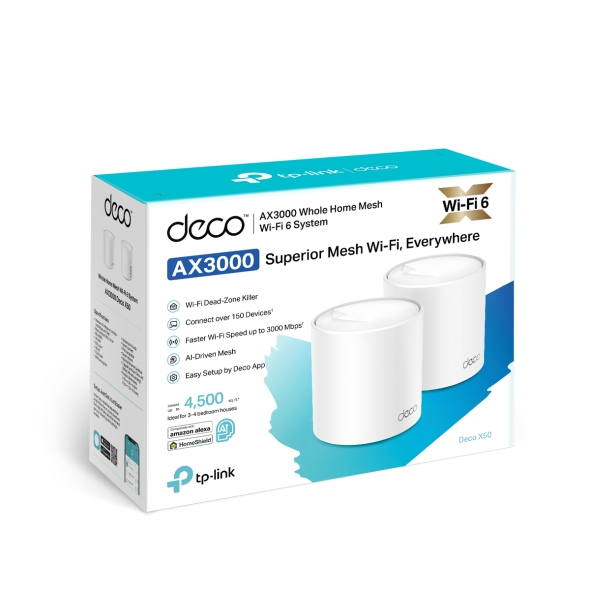 Deco X50 Mesh-система AX3000 (2 шт.)