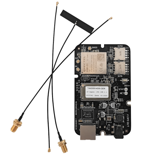 3G/4G роутер Microdrive Tandem-4GM-OEM (Часть) встраиваемый M2M с поддержкой PoE и 2 SIM Cat.1