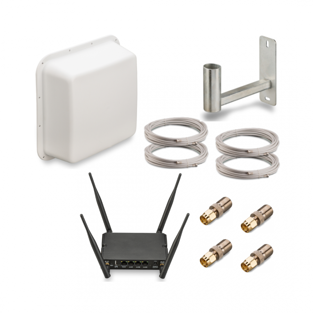 Комплект KRK-9MIMO-SW cat.12 Комплект 3G/4G интернет для дачи, загородного дома, офиса