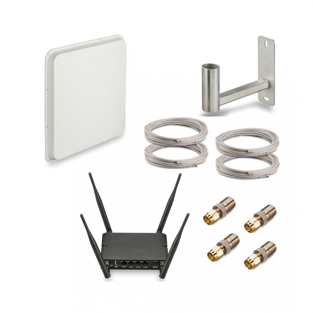 Комплект KRK-18MIMO-SW cat.12 Комплект 3G/4G интернет для дачи, загородного дома, офиса