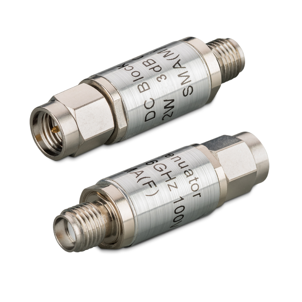Аттенюатор 3 дБ с блокировкой напряжения 100 В, SMA до 6 ГГц TWDA-2-6G-100V-3
