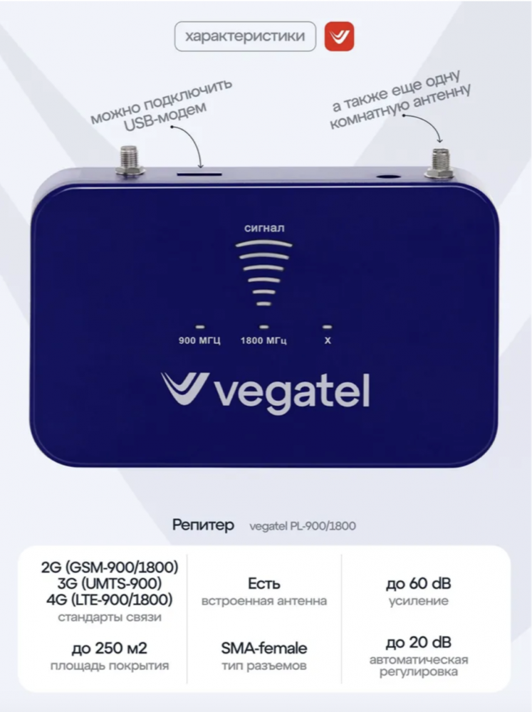 Комплект VEGATEL PL-900/1800