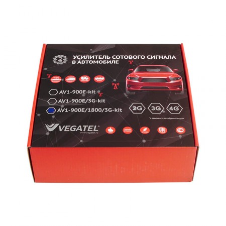 Автомобильный комплект VEGATEL AV1-900E/1800/3G-kit